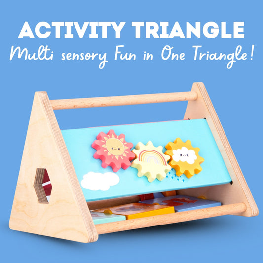Wooden Activity Triangle for Kids