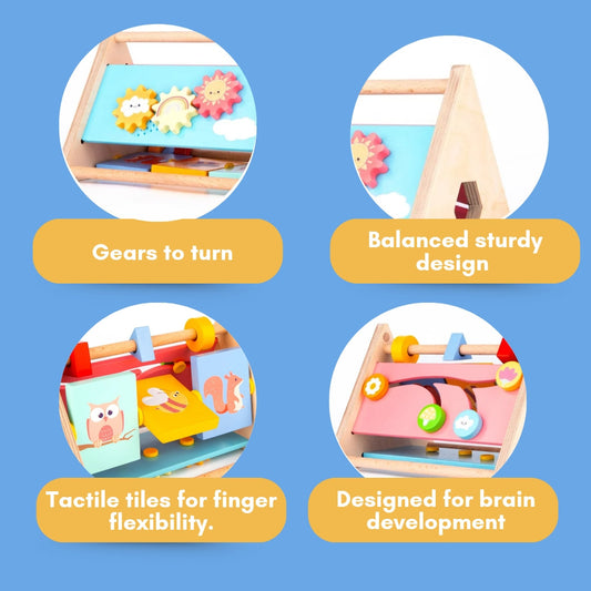Wooden Activity Triangle for Kids