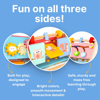 Wooden Activity Triangle for Kids