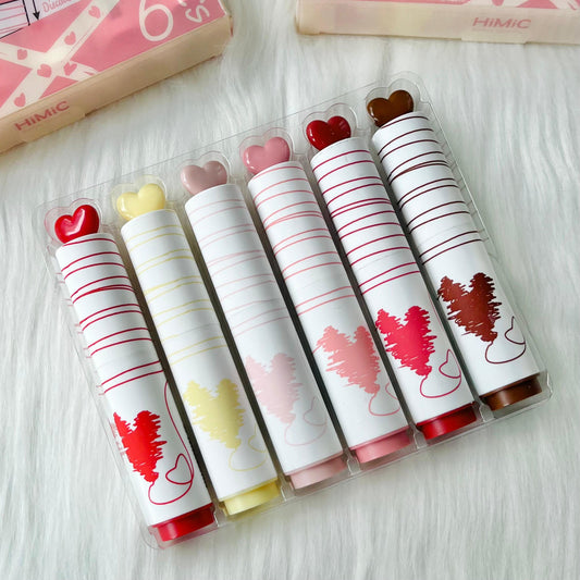 Heart Design Highlighter Pack of 6
