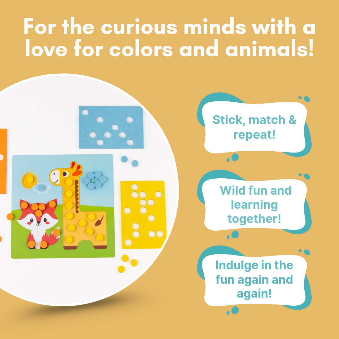 Cots and Cuddles Magnetic Dot Art ??Jungle Playset