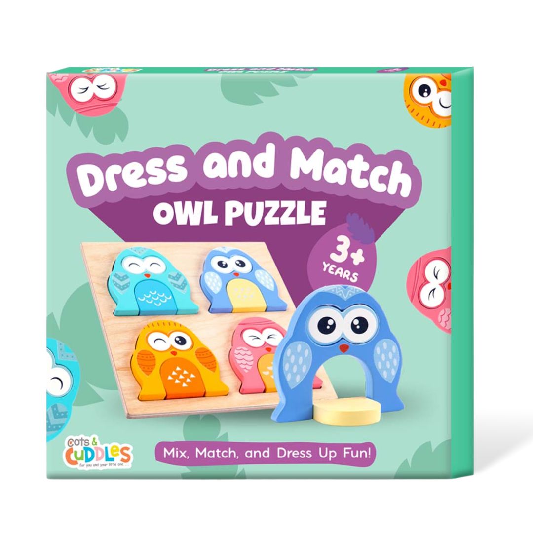 Wooden  Owl Puzzle for Kids