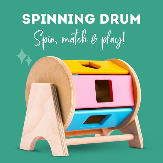 Spinning Wheel with Shape Sorter Toy
