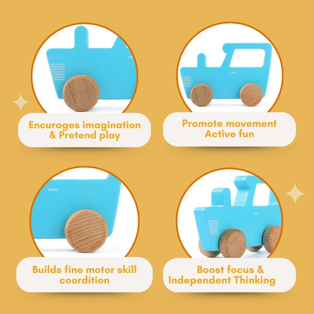Wooden Tractor Toy