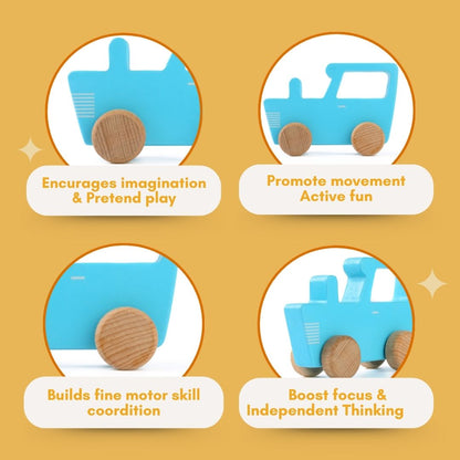 Wooden Tractor Toy